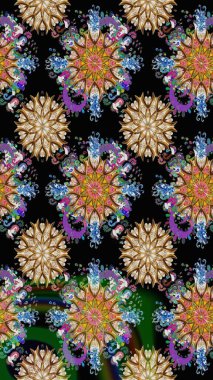 Küçük çiçekteki kusursuz desen. Güzel kumaş deseni. Raster illüstrasyonu. Güzel çiçek arkaplanı..