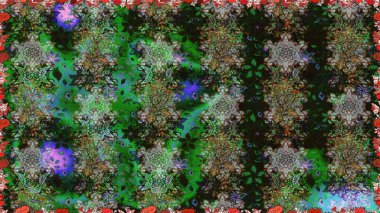 Raster güzel kumaş deseni. Soyut zerafet çiçek arka plan ile seamless modeli.