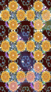 Yumuşak, bahar çiçekli arka plan. Kahverengi renkli çiçekler. Raster çiçek desenli ve çiçekli..