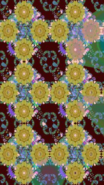 Güzel suluboya çiçek buketi pürüzsüz desenli. Güzel kumaş deseni.