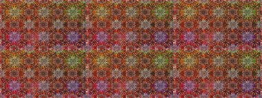 Küçük renkli çiçekler. Kahverengi çiçekli bahar çiçekleri. Moda baskıları için zarif bir şablon. Küçük çiçekte güzel bir desen. Motley illüstrasyonu.