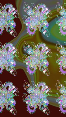 Çiçekleri, deniz kabukları, mandalaları ve suluboya efektleriyle donanma geçmişi. Kusursuz etnik tasarım. Yatak çarşafları, ceket, paket tasarımı, kumaş ve moda kavramları için tekstil baskısı.