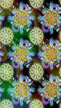 Kusursuz bir arka plan modeli. Çiçekler boşta. Raster hisseleri. Suluboya, elle çizilmiş.