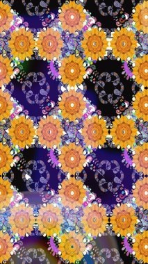 Tatil havası. Nazik romantik baskı. Raster dikişsiz şirin çiçek deseni. Bahar mevsimi.