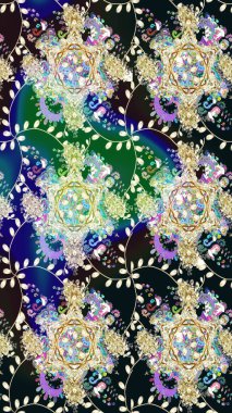 Süs bahar bahçe doku gelişir. Çiçek desenli. Çiçek sorunsuz arka plan. Raster illüstrasyon.