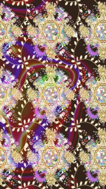 Güzel çiçek deseni. Renkli Bahar Temalı Kusursuz Arkaplan. Düz Çiçek Elementleri Tasarımı. Tarafsız renklerde çiçekler.