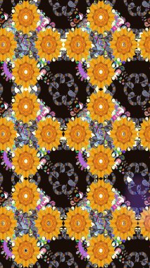 Suluboya kusursuz desen. Çiçeğin suluboya çizimlerinin mükemmel deseni. Eski model. Dekorasyon ve tasarım için güzel bir desen. Moda yazdırma.