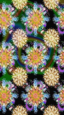 Tekstil, kumaş, kapaklar, duvar kağıtları, baskı, naylon, yapıştırma, örgü, dekupaj için çiçeksiz arkaplan. Küçük siyah çiçeklerle oldukça eski bir besin torbası deseni.