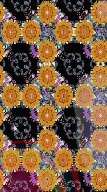 Çiçek arkaplan. Güzel kumaş deseni. Kusursuz raster deseni.