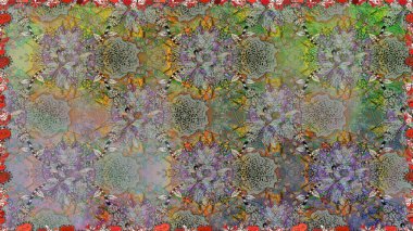 Güzel kumaş deseni. Güzel suluboya çiçek buketi pürüzsüz desen.