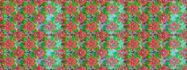 Raster illüstrasyonunda kusursuz çiçek deseni. Yeşil renkte çiçekler.