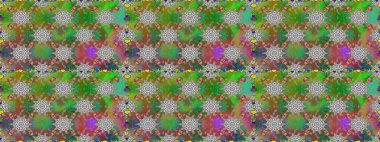 Raster deseni. Küçük çiçekteki sevimli çiçek deseni. Yumuşak, yeşil renkli yaz çiçekleri. Raster illüstrasyonu.