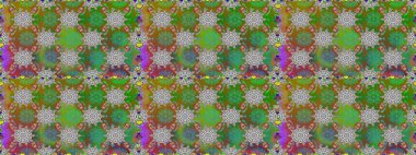 Çiçekli karalama şeklinde Raster çiçek deseni. Nazik, sevimli çiçek arkaplanı. Yeşil renkte çiçekler.