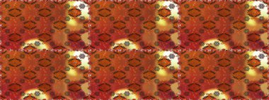 Çiçekli karalama şeklinde Raster çiçek deseni. Yumuşak, bahar çiçekli arka plan. Kahverengi renkte çiçekler.