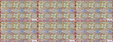 Raster Moda kumaş deseni. Çizgisiz desen. Şirin çiçekler..