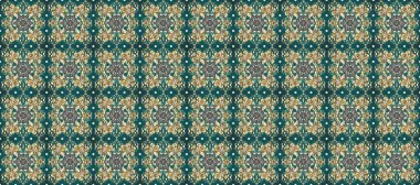 Klasik klasik klasik arka plan. Mavi ve bej renklerde altın desenli altın elementler. Geleneksel oryantasyon süsü. Kusursuz klasik raster altın desenli.