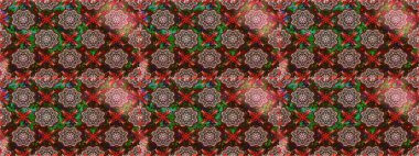 Kahverengi renkli çiçekler. El çizimi çiçekli, soyut, pürüzsüz desen. Raster illüstrasyonu.