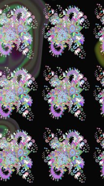 Raster. Güzel suluboya çiçekler, parlak tablolar ilham verici çiçek desenli kusursuz arka plan..