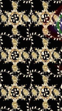 Çiçekli, suluboya desenli kusursuz çiçek deseni. Süslü kumaş deseni. Raster deseni.