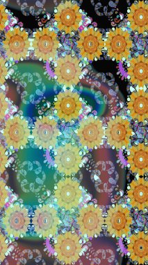 Raster. Zarif, parlak ve kusursuz nötr çiçek desenli tasarım. Sabıka baskıları, bebek kıyafetleri, duvar kâğıtları, paket kutuları vb..