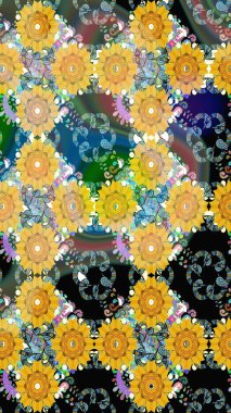 Çiçek kompozisyonu, el boyası, hassas şablon. Sevgililer günü ve tebrik kartı konsepti için şık bir davetiye. Sarı renkte manzaralı çiçek deseni. Üst görünüm, yumuşak biçim.