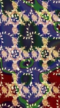 Kusursuz. Şirin çiçek elementleri. Menekşe ve bej renkli çiçekler. Raster illüstrasyonu.