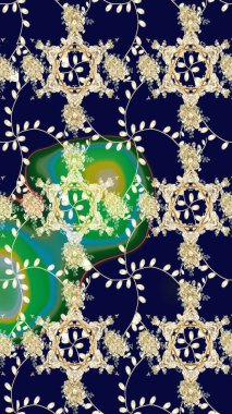 Tekstil ya da kitap kapakları, imalat, duvar kağıtları, baskı, hediye paketi ve yapıştırma kitabı için çiçeksiz arka plan. Küçük çaplı çiçeklerdeki basit şirin desenler. Raster illüstrasyonu.