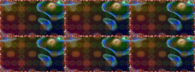 Kusursuz çiçek deseni duvar kâğıdı olarak kullanılabilir. Kahverengi renkli çiçekler. Raster illüstrasyonu.