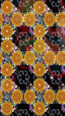 Kusursuz raster deseni. Çiçek arkaplan. Güzel kumaş deseni.