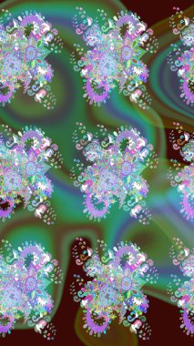 Küçük renkli çiçekler. Küçük çiçekte güzel bir desen. Kusursuz. Çiçekli yaz çiçekleri. Motley illüstrasyonu. Moda baskıları için zarif bir şablon.