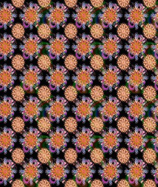 Raster güzel kumaş deseni. Soyut zerafet çiçek arka plan ile seamless modeli.