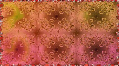 Turuncu lale çiçekli, pürüzsüz bir desen. Doğal kozmetik ürünleri, parfüm, çiçekçi dükkanı için bahar ihalesi tasarımı. Paket kağıdı için en iyisi. Karşılama ya da düğün geçmişi olarak kullanılabilir.