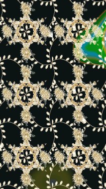 Raster illüstrasyonunda kusursuz çiçek deseni. Suluboya tarzında gri renkte çiçekler.