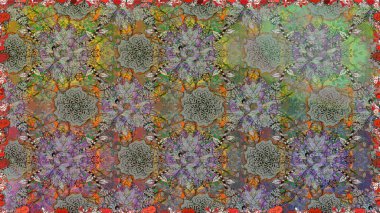 Modaya uygun kumaş deseni. Kusursuz Tony kumaş deseni. Raster illüstrasyonu. Küçük çiçekte sevimli çiçek deseni var..