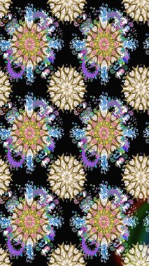 Organik elementler. Botanik kusursuz desen. Suluboya etkisi. Raster deseni.