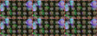 Raster dikişsiz Güzel kumaş deseni. Düz Çiçek Elemanları Tasarım. Çiçek deseni. Renkli Bahar Teması kesintisiz desen Arka Plan.