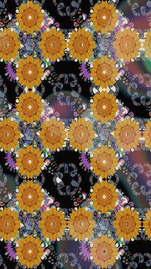 Kusursuz raster deseni. Güzel kumaş deseni. Çiçek arka planı.