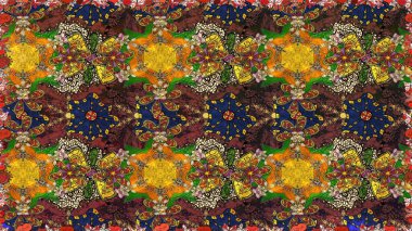 Doğal kozmetik ürünleri, parfüm, çiçekçi dükkanı için bahar ihalesi tasarımı. Paket kağıdı için en iyisi. Kahverengi ve sarı lale çiçekleriyle pürüzsüz bir desen. Karşılama ya da düğün geçmişi olarak kullanılabilir.