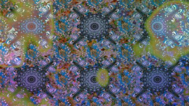 Çiçekli karalama şeklinde Raster çiçek deseni. Mavi renkli çiçekler. Nazik, narin çiçek arkaplanı.