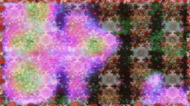 Raster Güzel kumaş deseni. Raster suluboya deseni, narin çiçekler, tarafsız çiçekler, tebrik kartı şablonu..