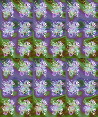 Renkli Bahar Teması eskiz kalıbı. Düz Çiçek Elementleri Tasarımı. Raster illüstrasyonundaki çiçek desenli çizim. Süslü kumaş deseni.