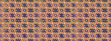 Kusursuz altın desen. Turuncu renklerde altın desenli, altın elementli. Raster doğulu süsü.