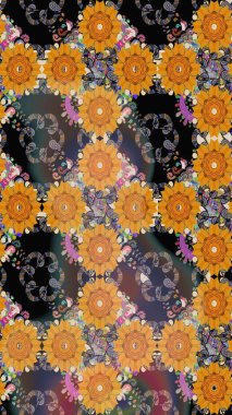 Turuncu renkli çiçekler. Nazikçe, güzel çiçek arkaplanı. Raster çiçek desenli ve çiçekli..