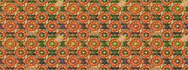 Kusursuz klasik altın desen. Raster geleneksel oryantasyon süsü. Altın elementlerle kahverengi renklerde altın desen.