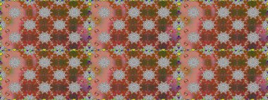 Renkli Yaz Temalı Kusursuz Arkaplan. Raster Illustrasyon 'da moda olmayan çiçek deseni. Düz Çiçek Elementleri Tasarımı. Güzel kumaş deseni.