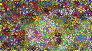 Küçük çiçekteki kusursuz desen. Raster illüstrasyonu. Hoş bir çiçek geçmişi var. Güzel kumaş deseni.