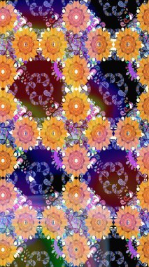 Güzel suluboya çiçek buketi pürüzsüz desen.