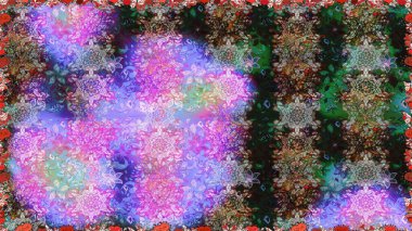 Tekstil, tebrik kartı, boyama kitabı, telefon kılıfı baskısı için kullanılabilir. Raster Henna dövme stili. Kızılderili desenli desenli desenli şal deseni. Etnik Mandala süsü.