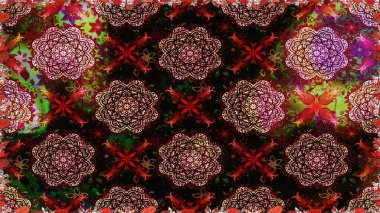 Moda baskısı. Ton halinde. Dekorasyon ve tasarım için güzel bir desen. Çiçeğin suluboya çizimlerinin mükemmel deseni. Suluboya desensiz çiçek buketi.