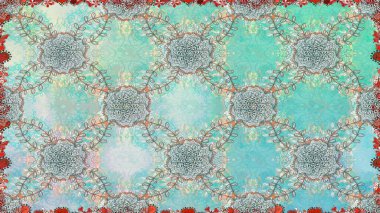 Süslü kumaş deseni. Raster deseni. Çiçekli, suluboya desenli kusursuz çiçek deseni.
